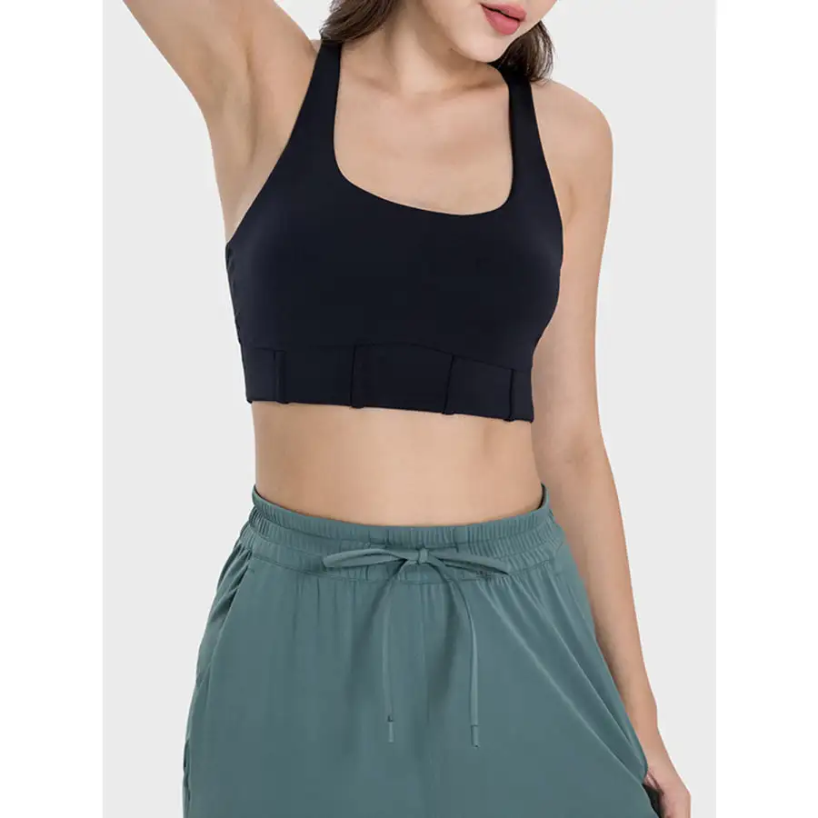 Square Neck Wide Strap Active Tank