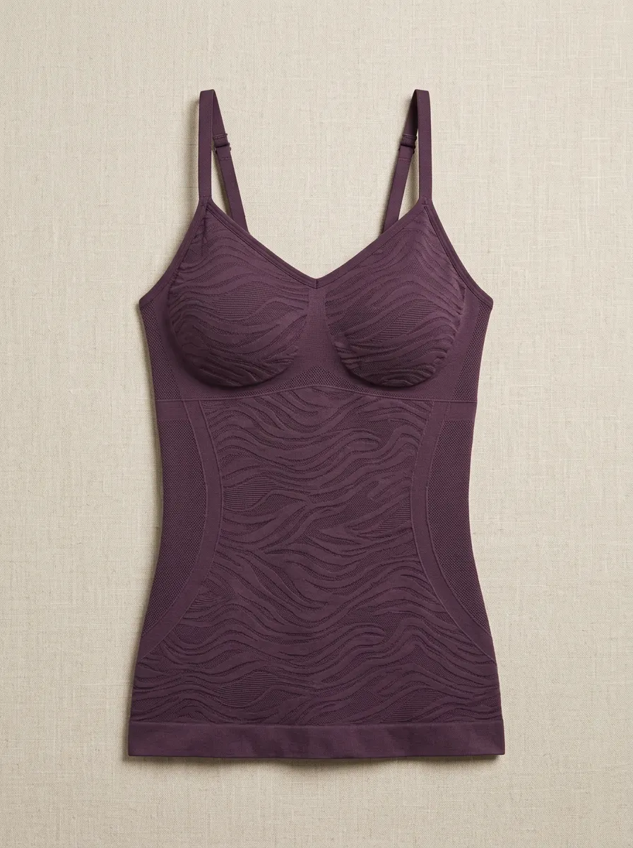 Women's Seamless Wavy Texture Printed Camisole Top