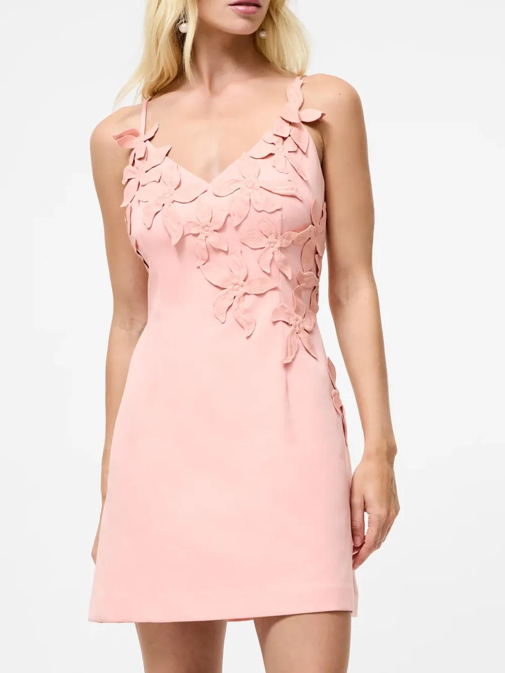 Charming Sexy Mini 3D Floral Dress