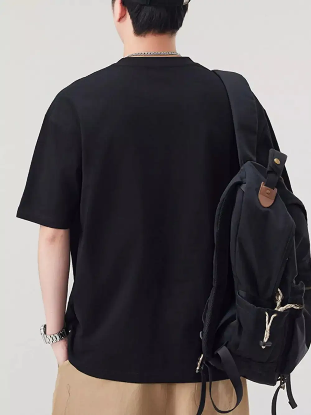 Letter Round Neck Short Sleeve T-Shirt