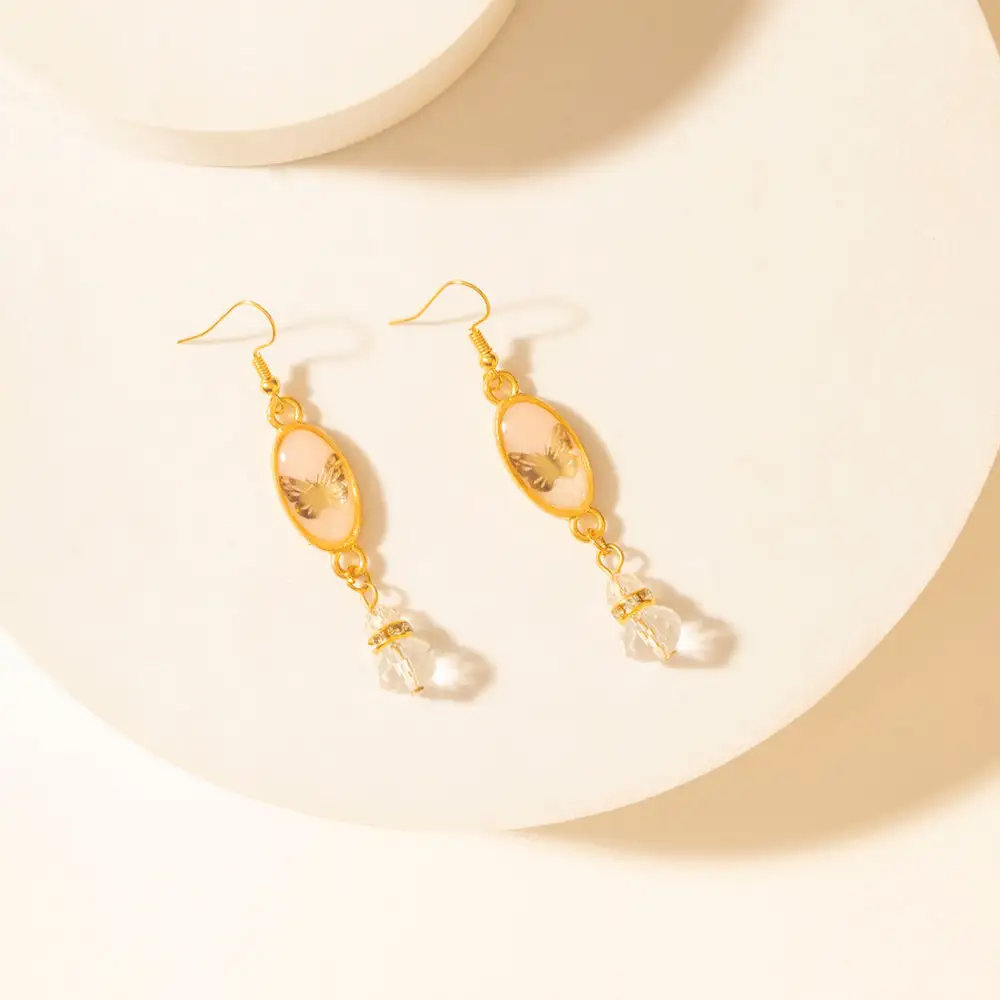Artful Crystal Accent Dangle Earrings