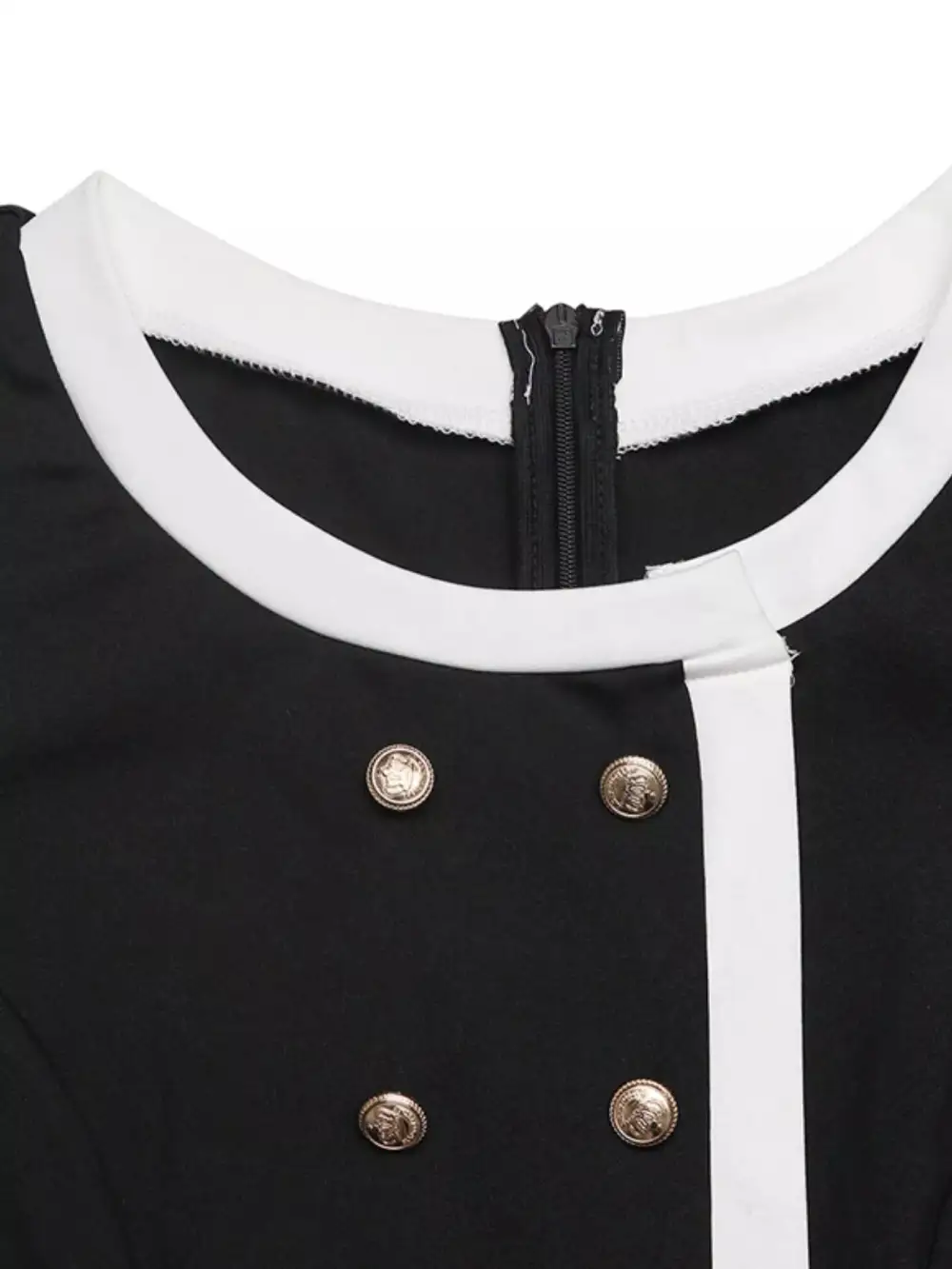 Button Decor Long Sleeve Wide Leg Jumpsuit