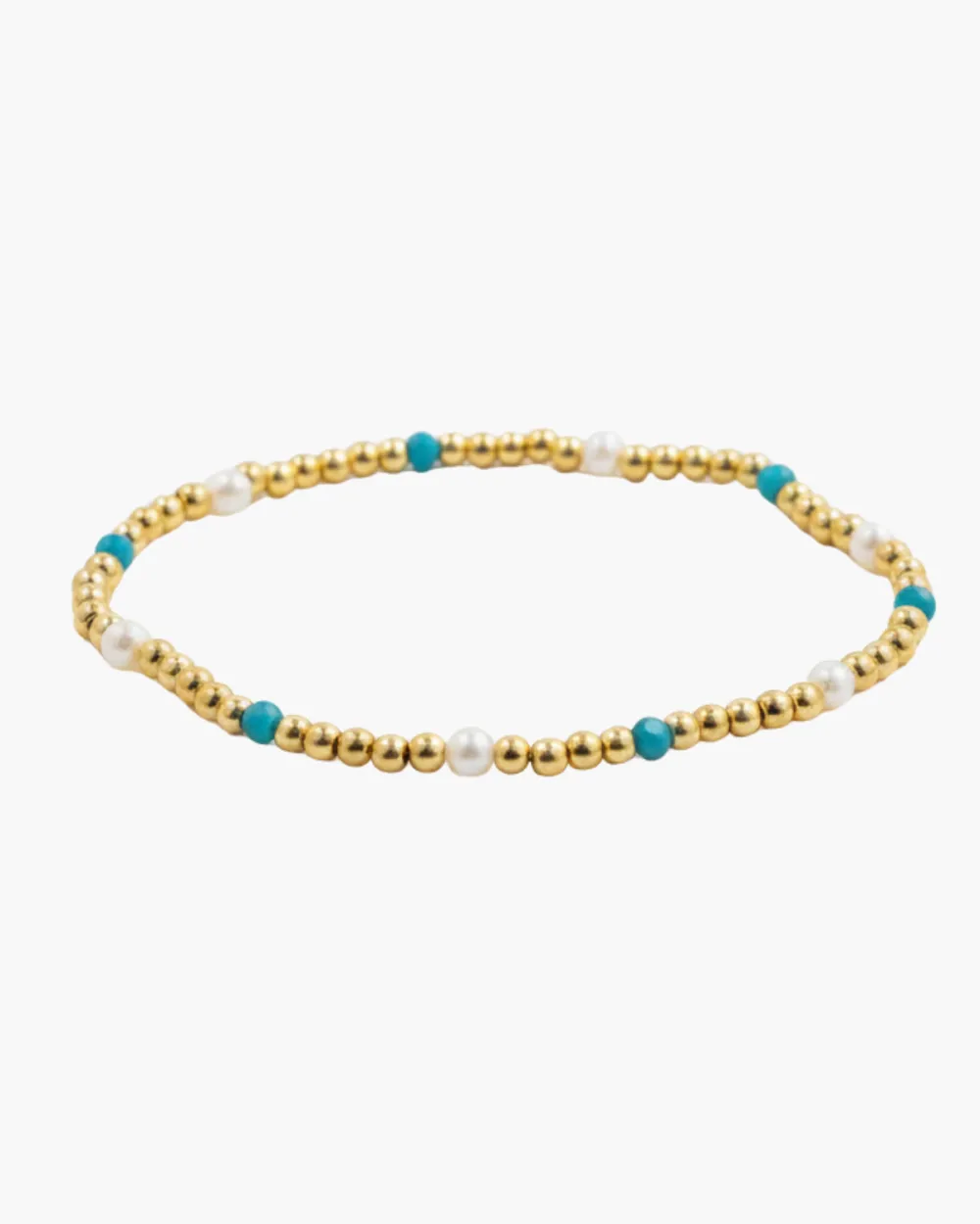 Textured Pearls & Crystals Bracelet
