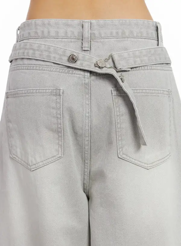 Stone Wide Leg Jeans