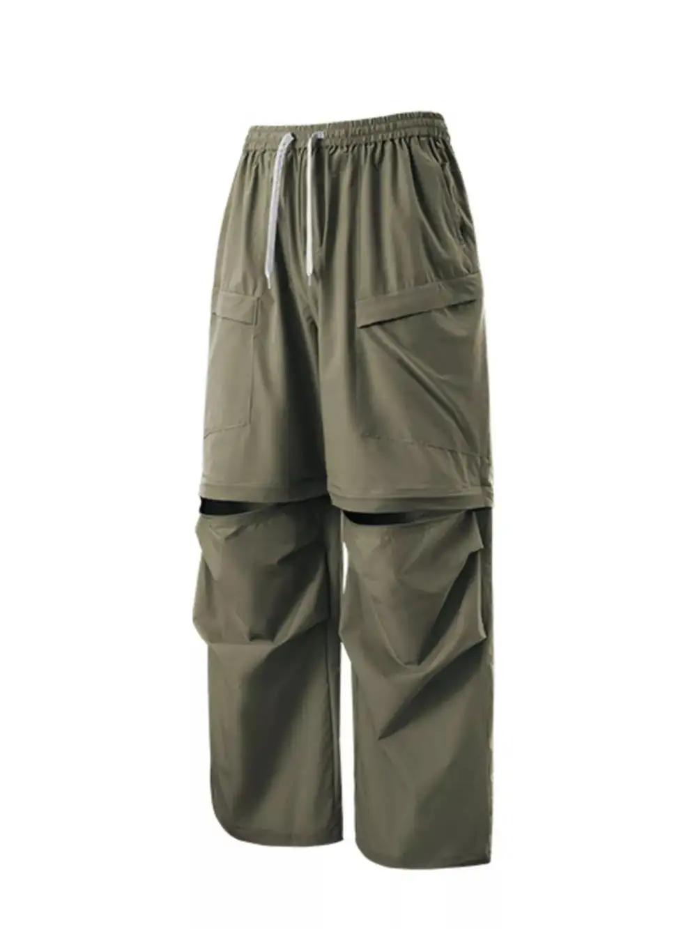 Men's Cargo Pants with Drawstring Waist
