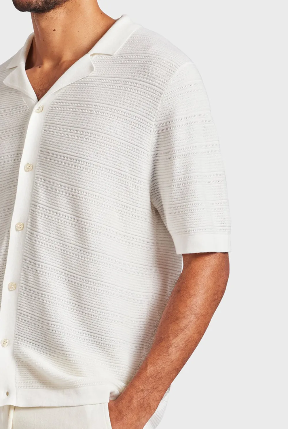 Monterey Knit SS Shirt-Natural