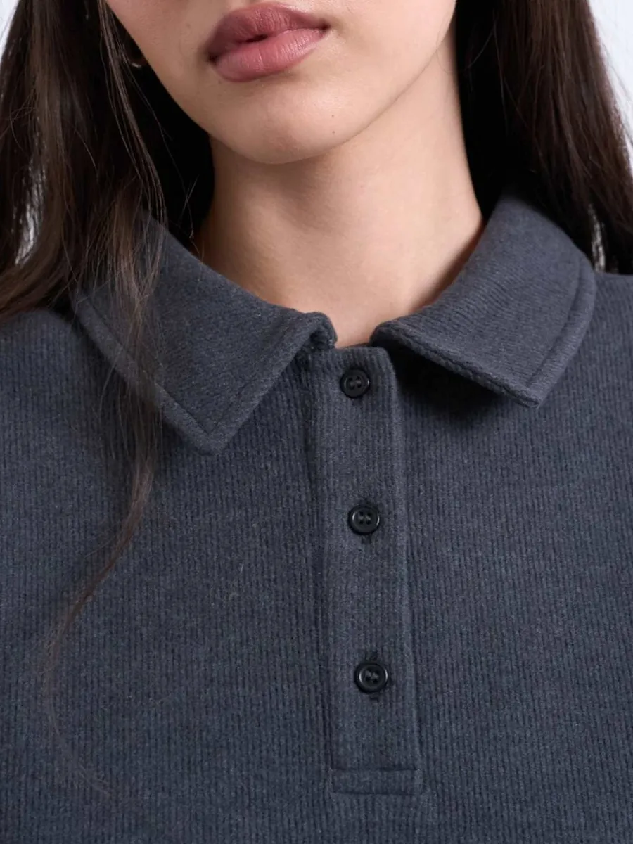 Polo Oversized Cropped Sweatshirt