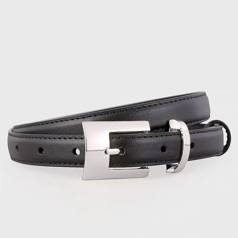 Soft Leather Belt with Buckle