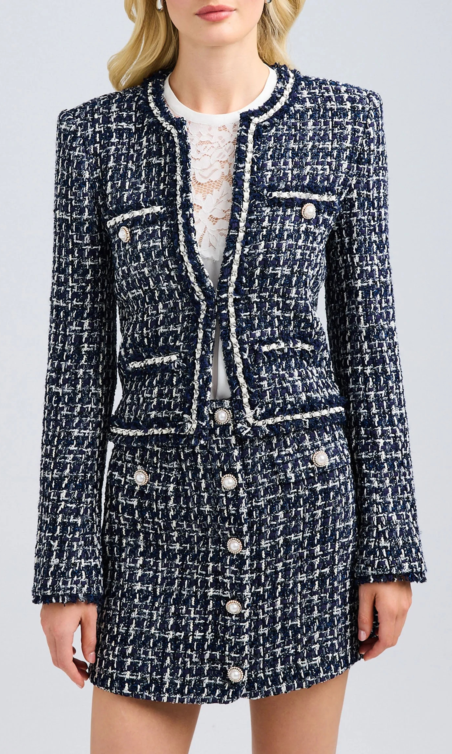 Premium Formal Tweed Skirt