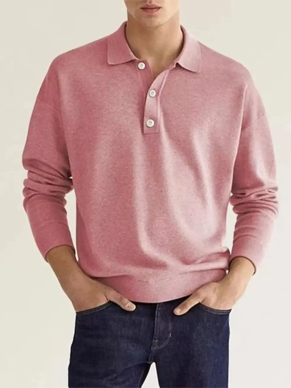 Long-Sleeve Polo Shirt