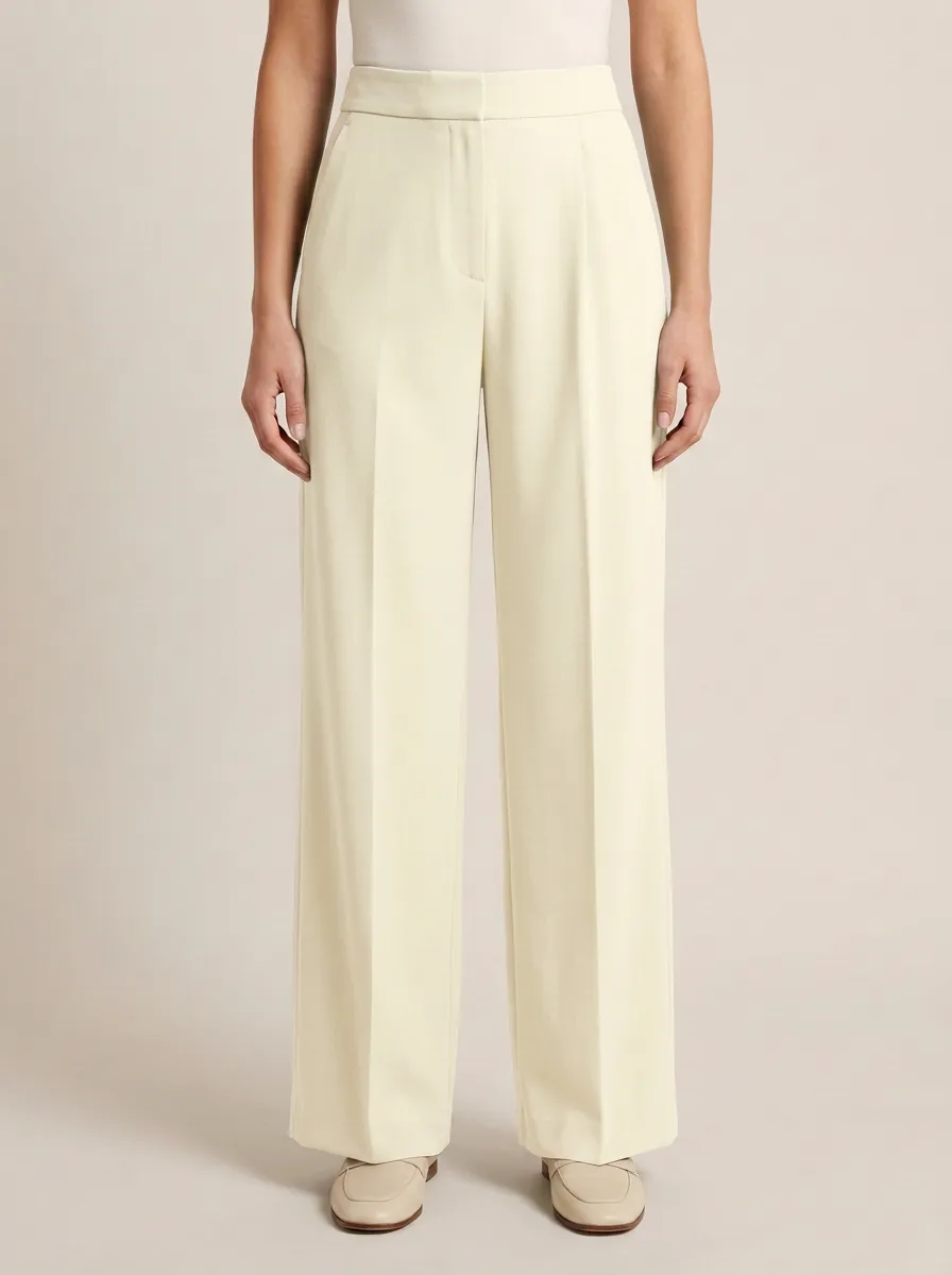 Modern Tailored Wide-Leg Trousers