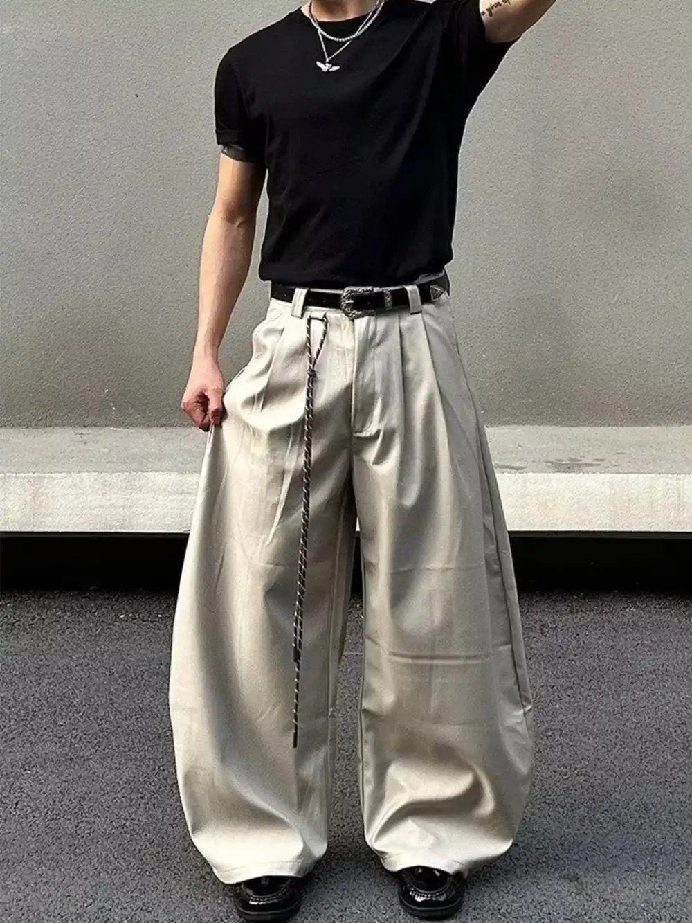 Modern Men's Wide Leg Pants