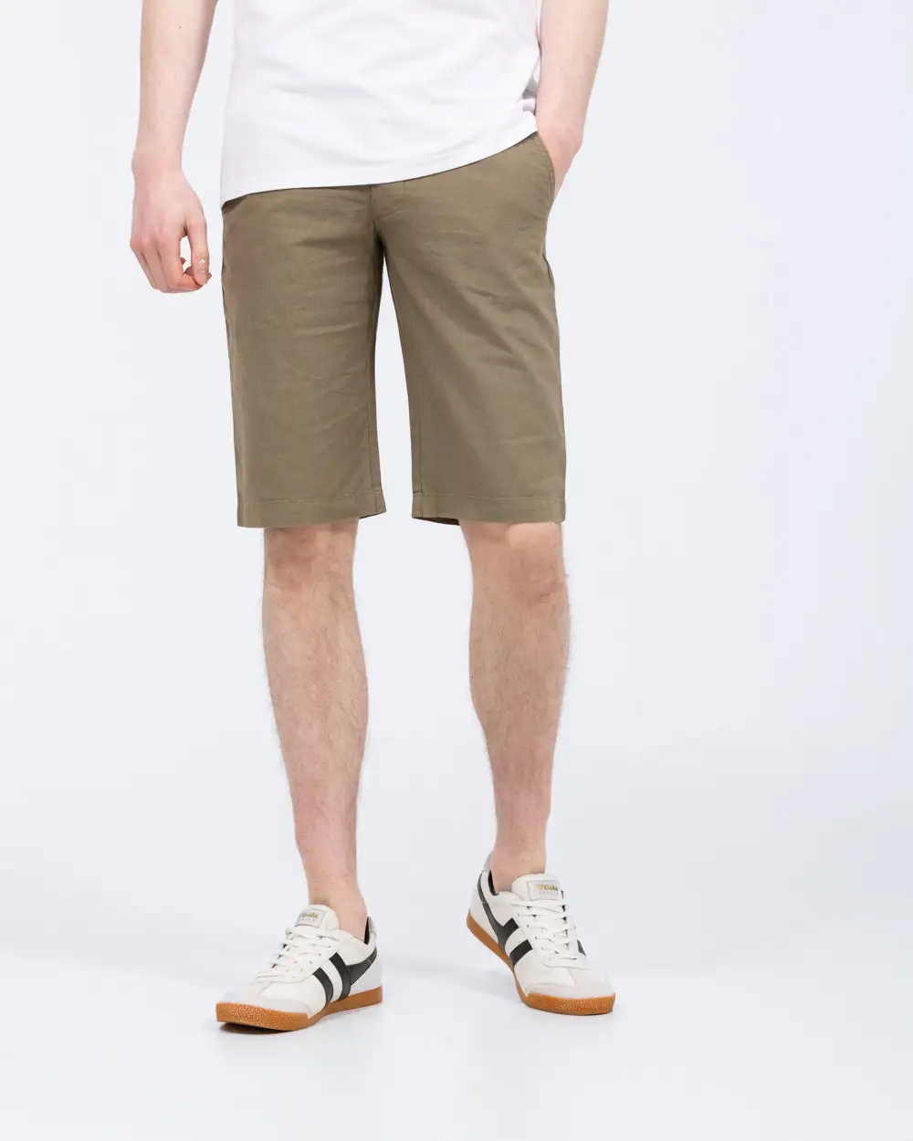 Contemporary Regular Fit Linen Shorts