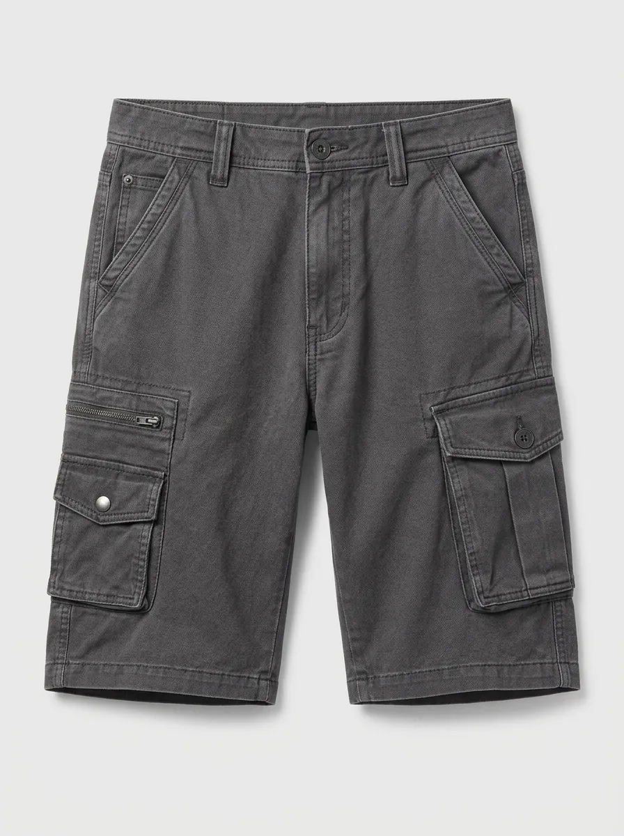 Men's Trail Utility Cargo Shorts with a Flexible Waist for Outdoor Days