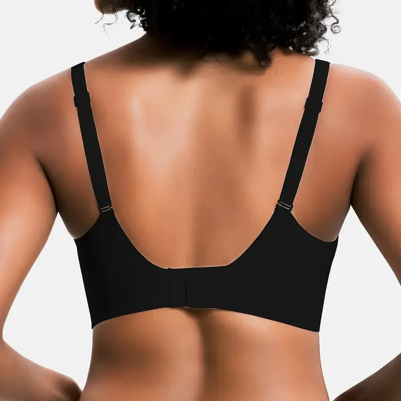 Women's Jelly Wireless Womens Comfortable Wireless Bras Push Up Bralettes Seamless Tshirts Bras Deep V Everyday Bras