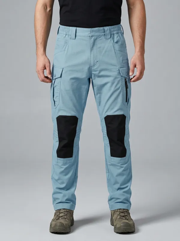 Everyday Multi-Pocket Knee Patch Cargo Detail Unisex Tactical Cargo Pants