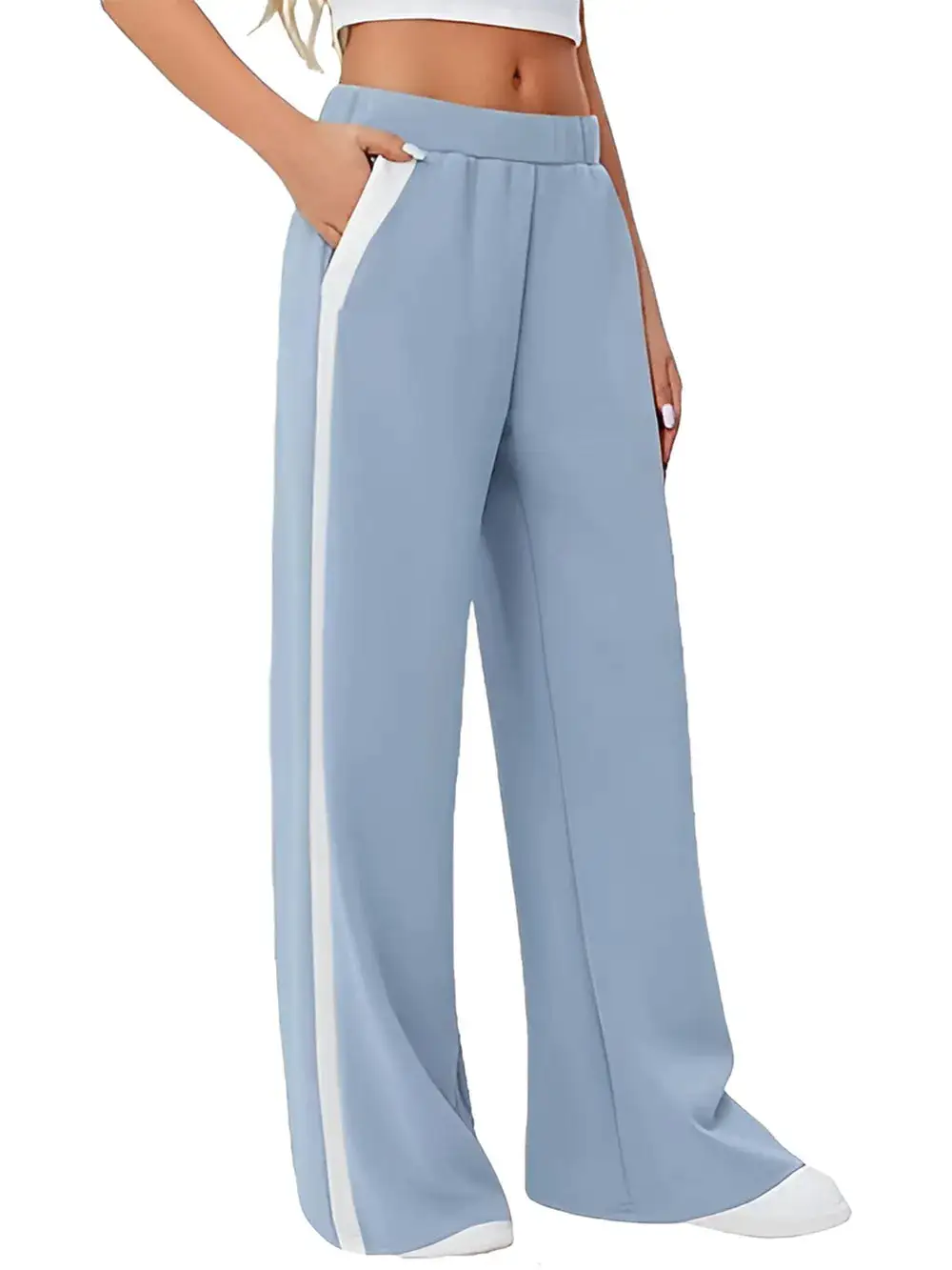 Wide Leg Striped Pants