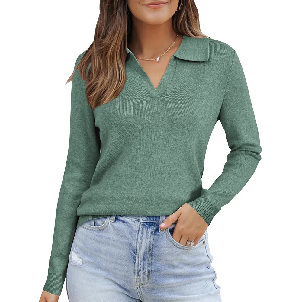 Women's Wool Blend Polo Shirts