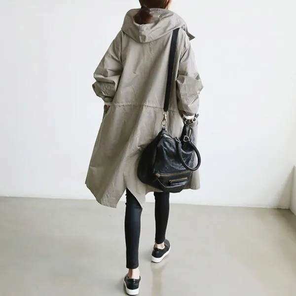 Knit Water Resistant Trench Coat