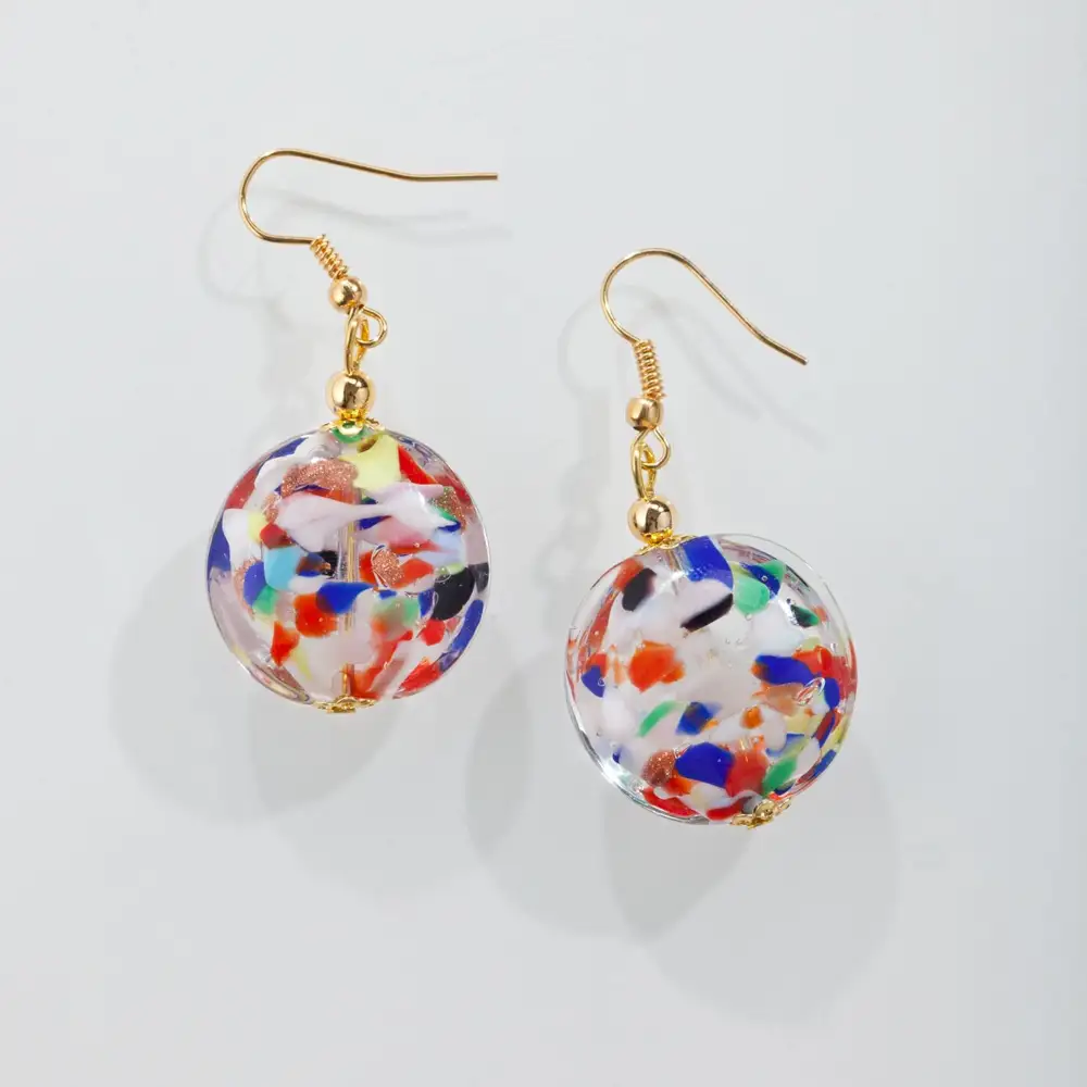 Crystal Modern Heart Drop Earrings
