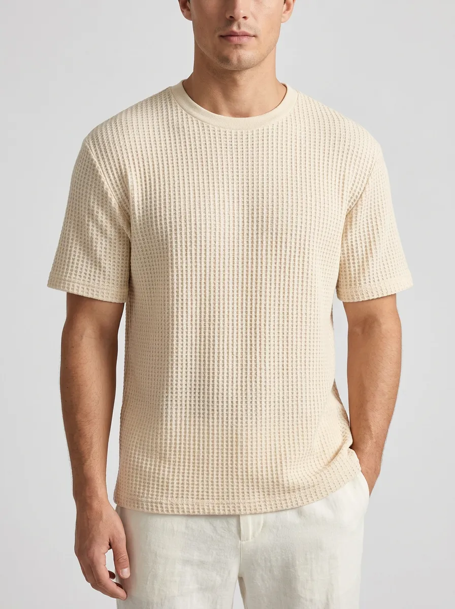 Modern Easy- Men's Knit Crew-Neck T-Shirt