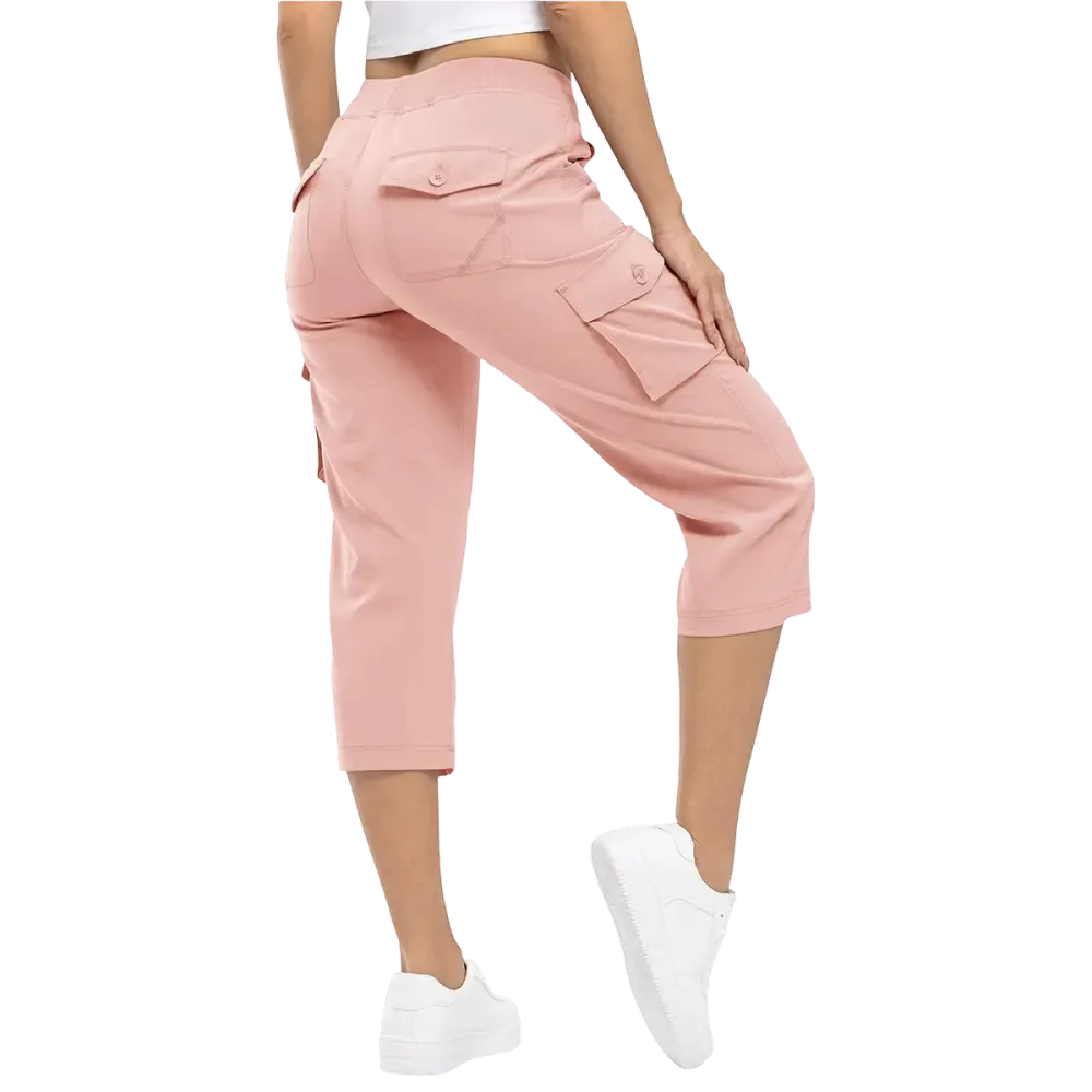 Women's Cargo Pants Plus Size Outdoor Lightweight Capris Casual Trip Loose Shorts