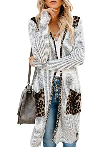 Womens2022FashionCasualOpenFrontPrintedCardigansSweatersThinCoatsJacketsOuterwear