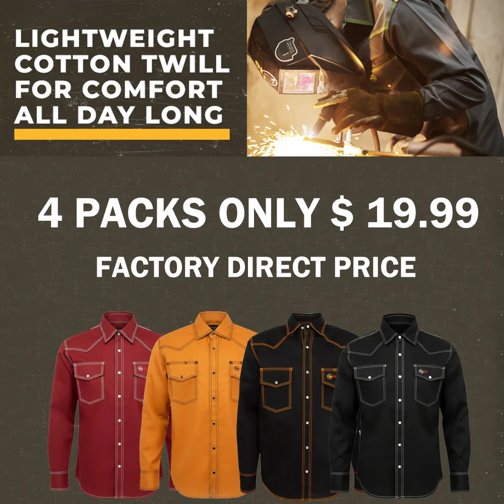 🔥𝗛𝗢𝗧 𝗦𝗔𝗟𝗘 - Men's FR Classic Western Welding Shirt