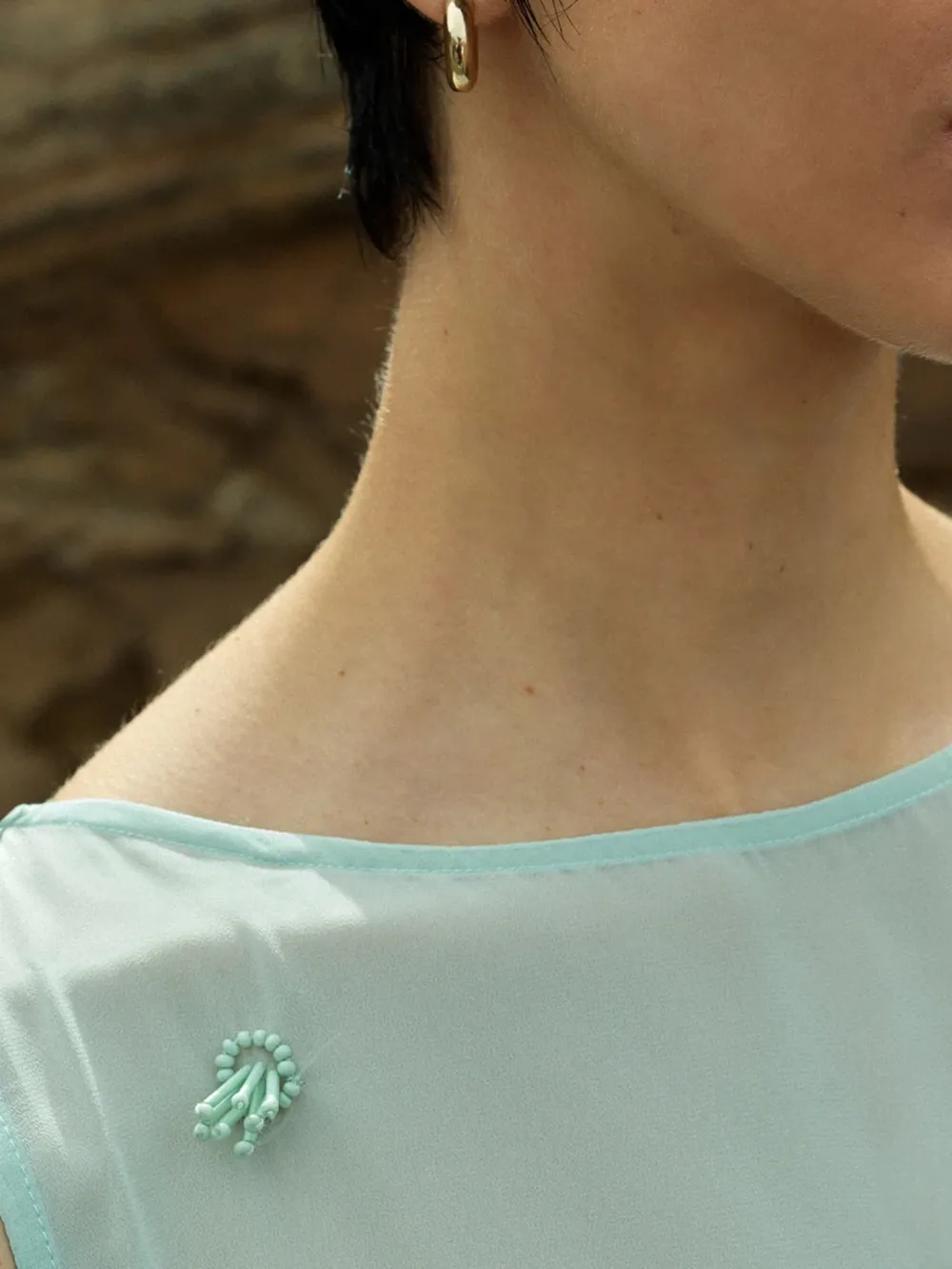 Creative Three-Dimensional Round Neck Short Dress