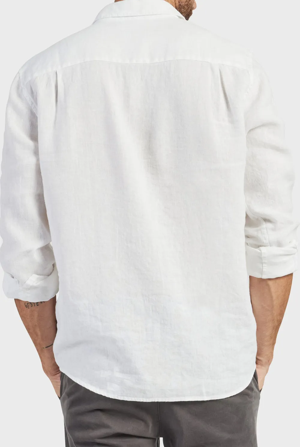 Lightweight Linen Button Down Long Sleeve Shirt