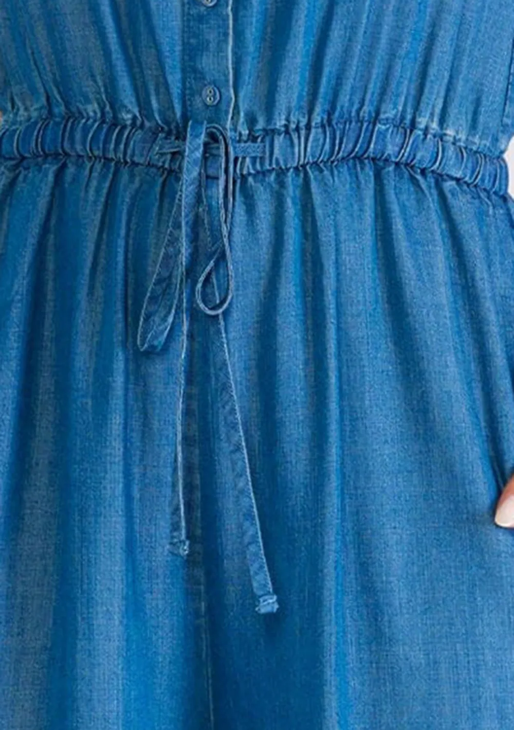 Drawstring Spaghetti Strap Jumpsuit