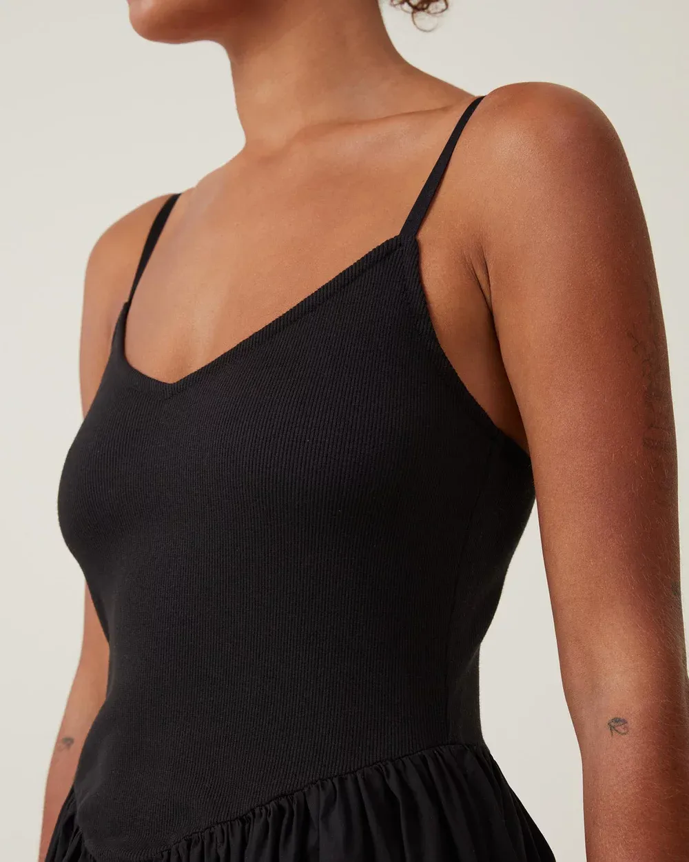 Splicing A-Line Maxi Dress