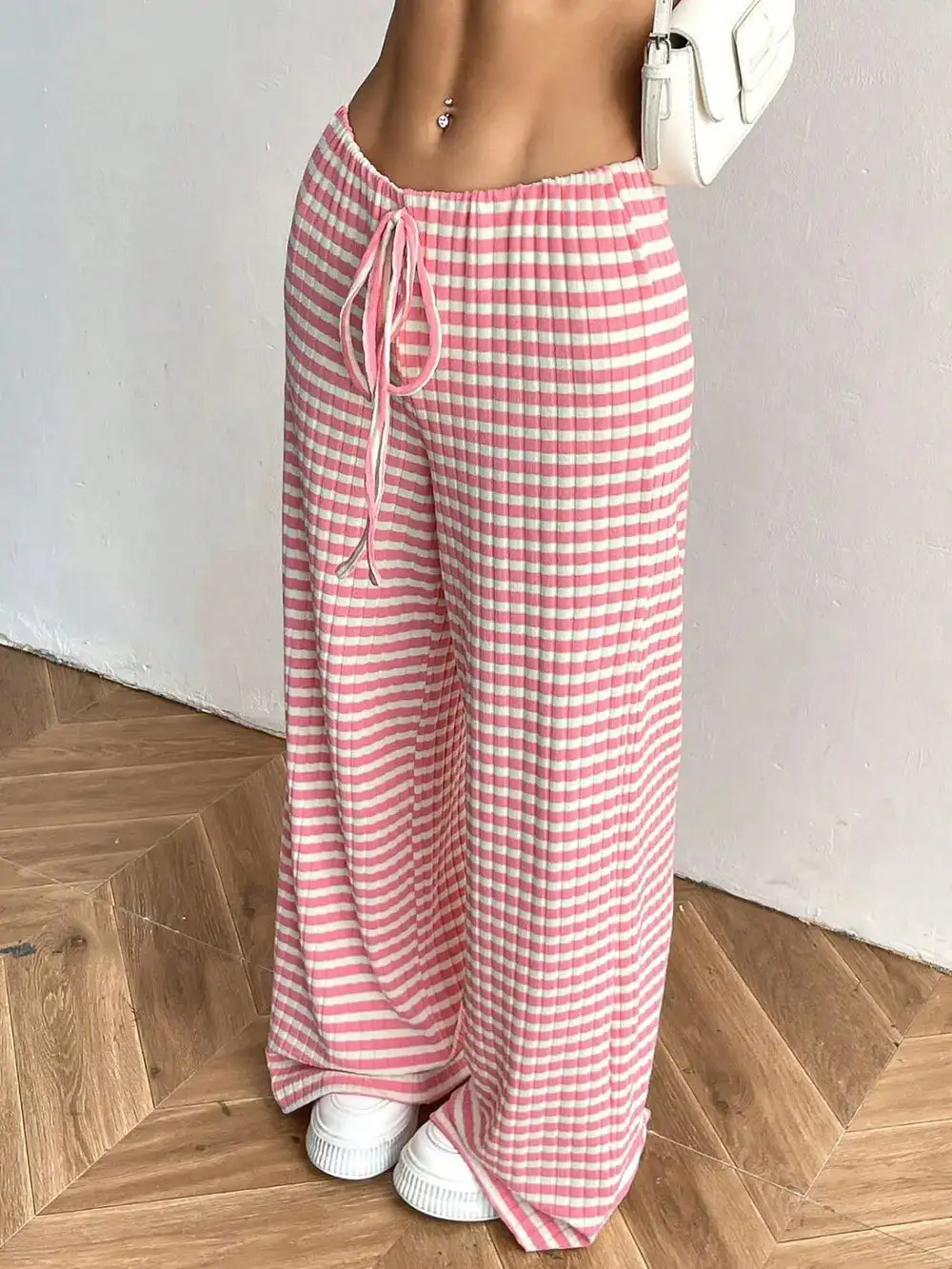 Modern Tie Waist Tie Detail Pants