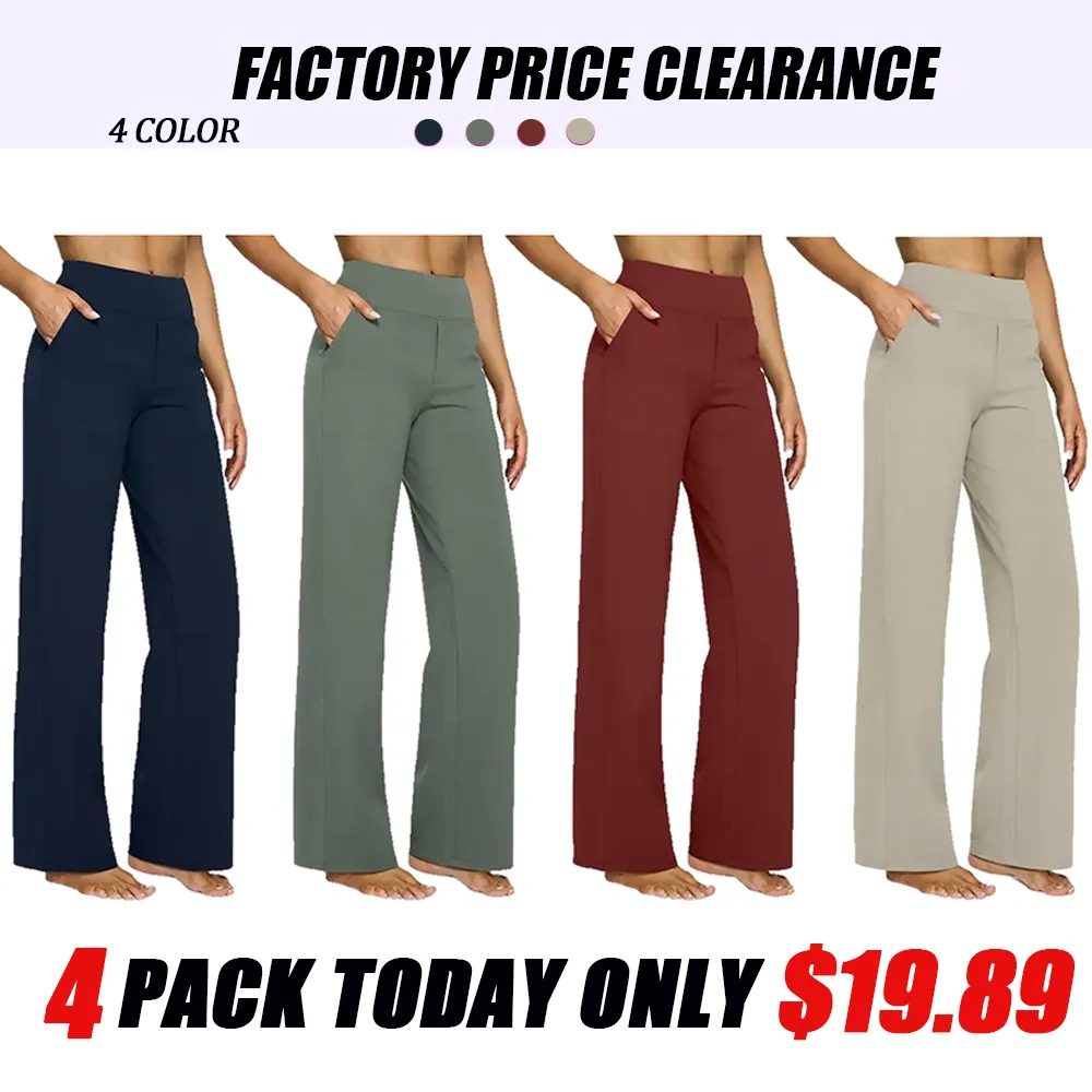 Loose high-waist business casual pants, yoga pants, wide-leg pants