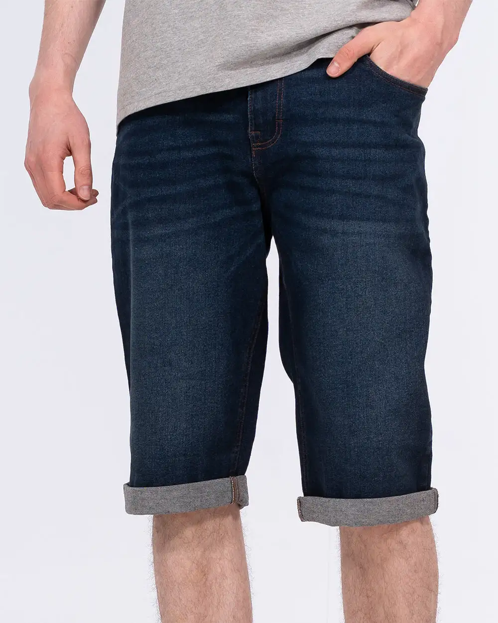 Polished Regular Fit Denim Shorts