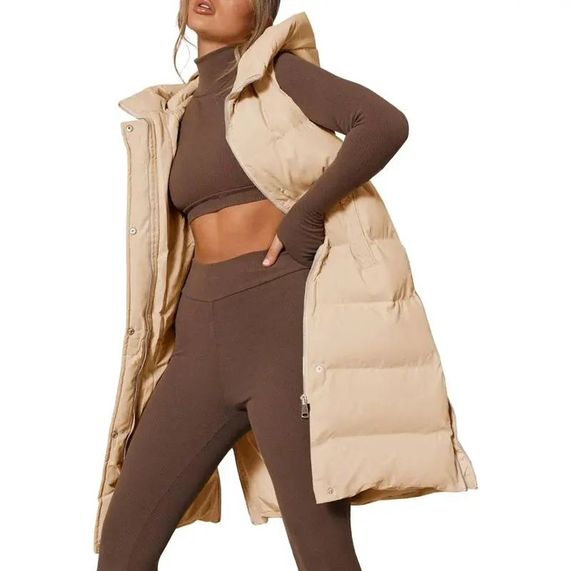 🧥 Women’s Warm Hooded Down Vest – Cozy, Lightweight & Effortlessly Stylish