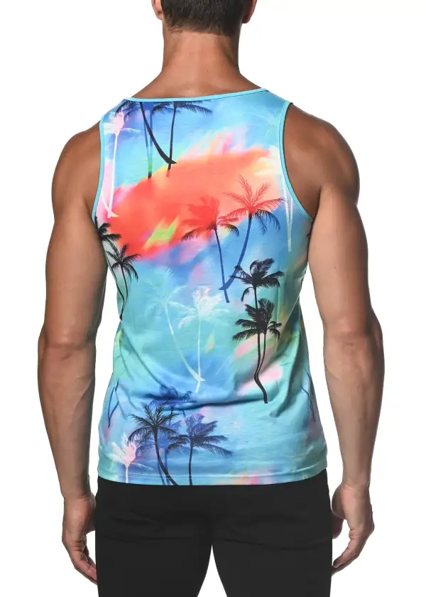 Flexible Printed Jersey Tank Top