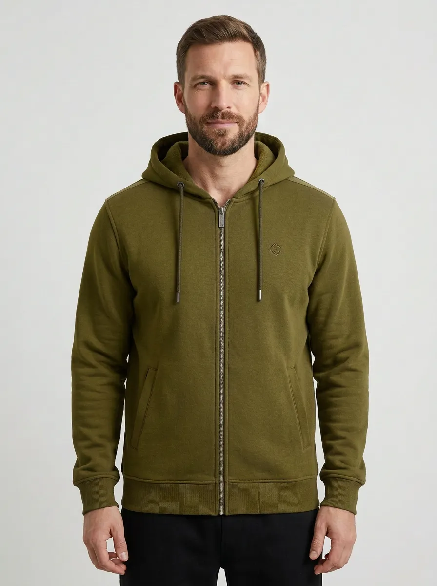 Modern Minimalist Zip-Up Shape Men's Sport Jacket