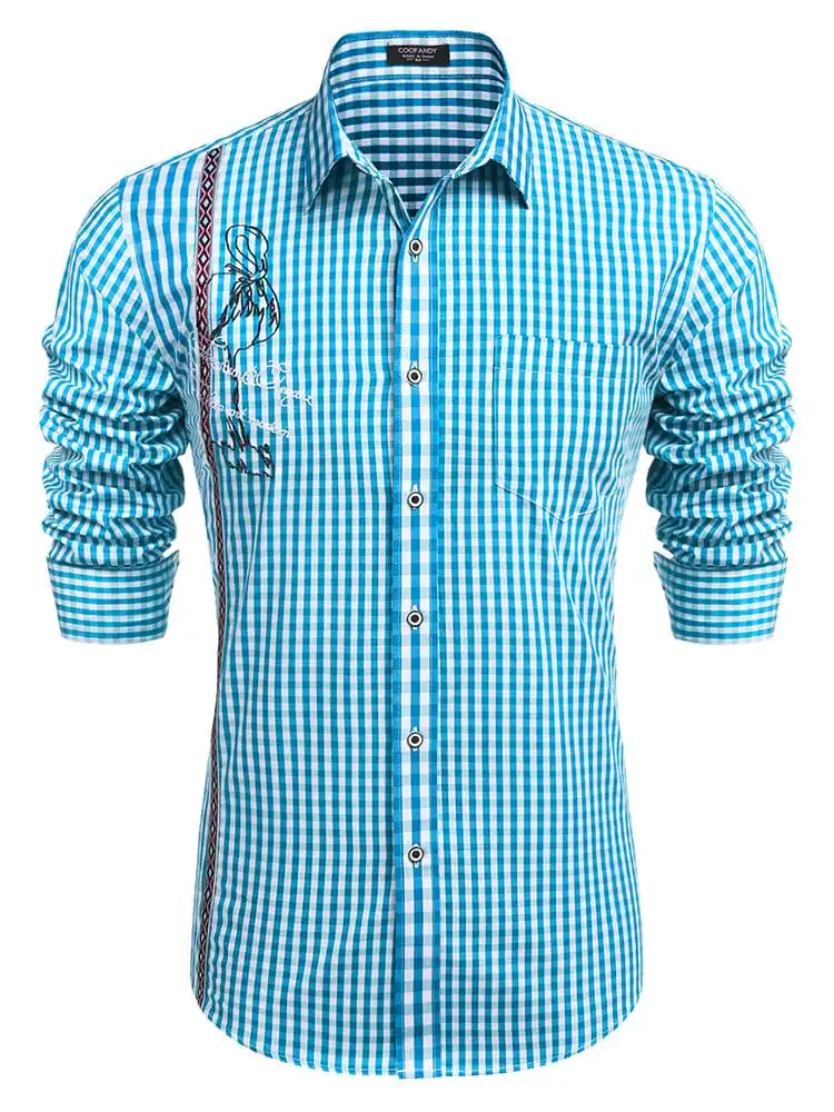 Casual Elegant Chequered Shirt Jeans