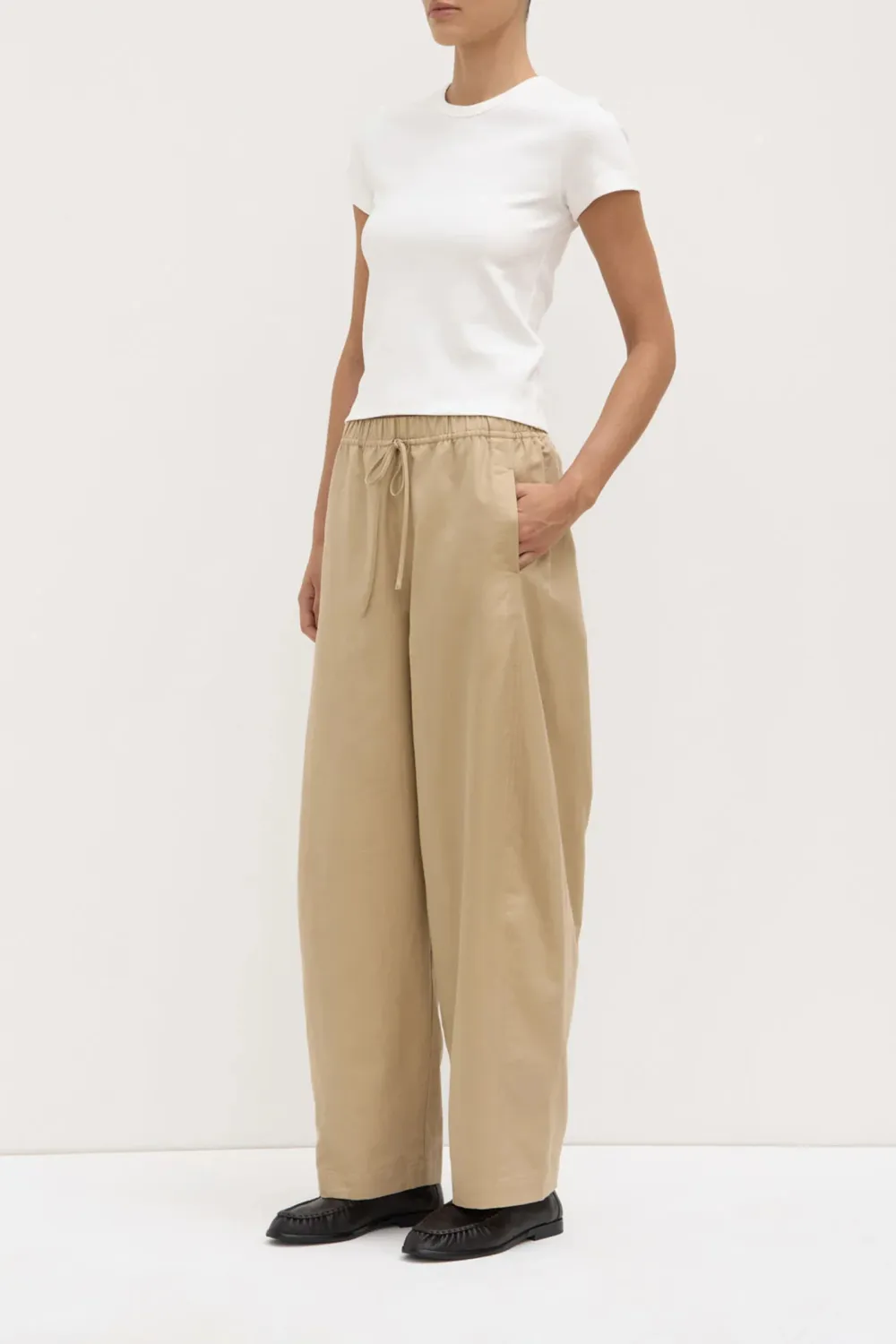 Cotton And Linen Blended Pants