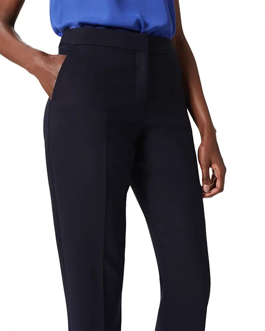 Banded Waist Slim Leg Pants