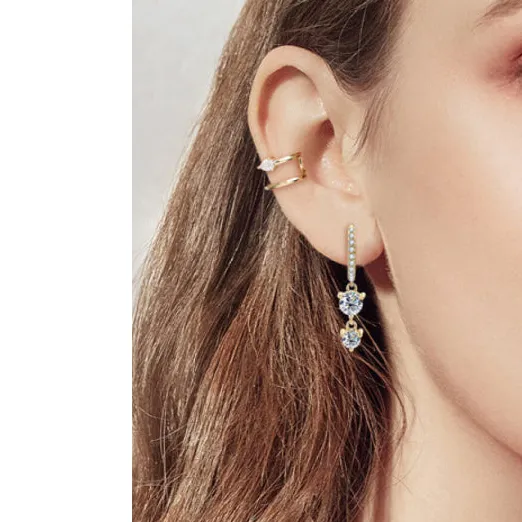 Be the One Moissanite Drop Earrings