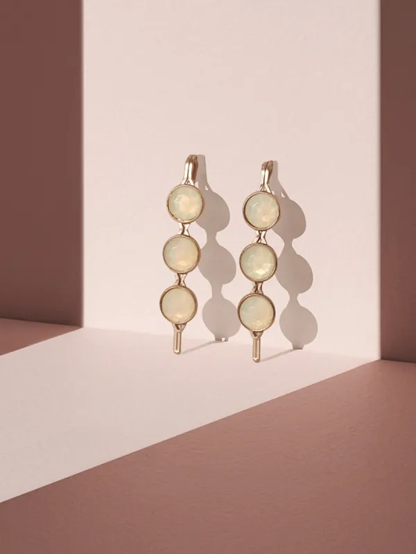 Round Stone Hair Clip