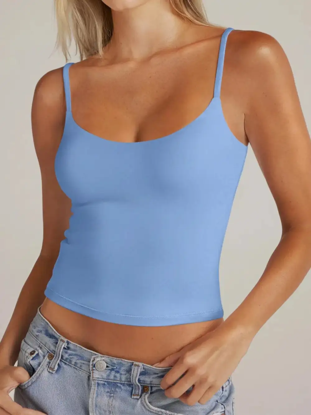 Scoop Neck Cami Polyester Blend