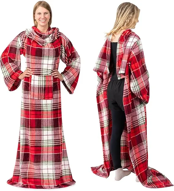 Wearable Blanket with Sleeves – Cozy Warmth You Can Wear  Snuggle. Relax. Stay Warm.