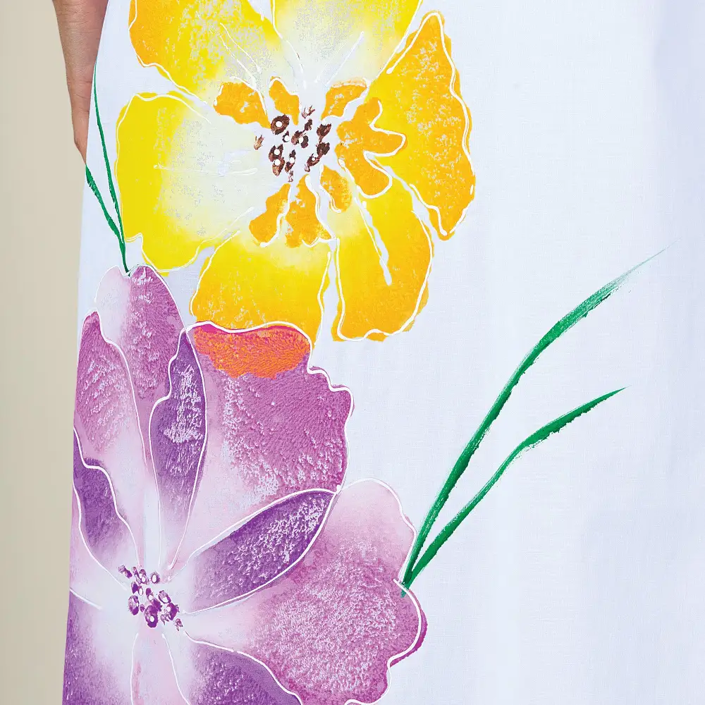 Hand-painted Garden Gala Dress