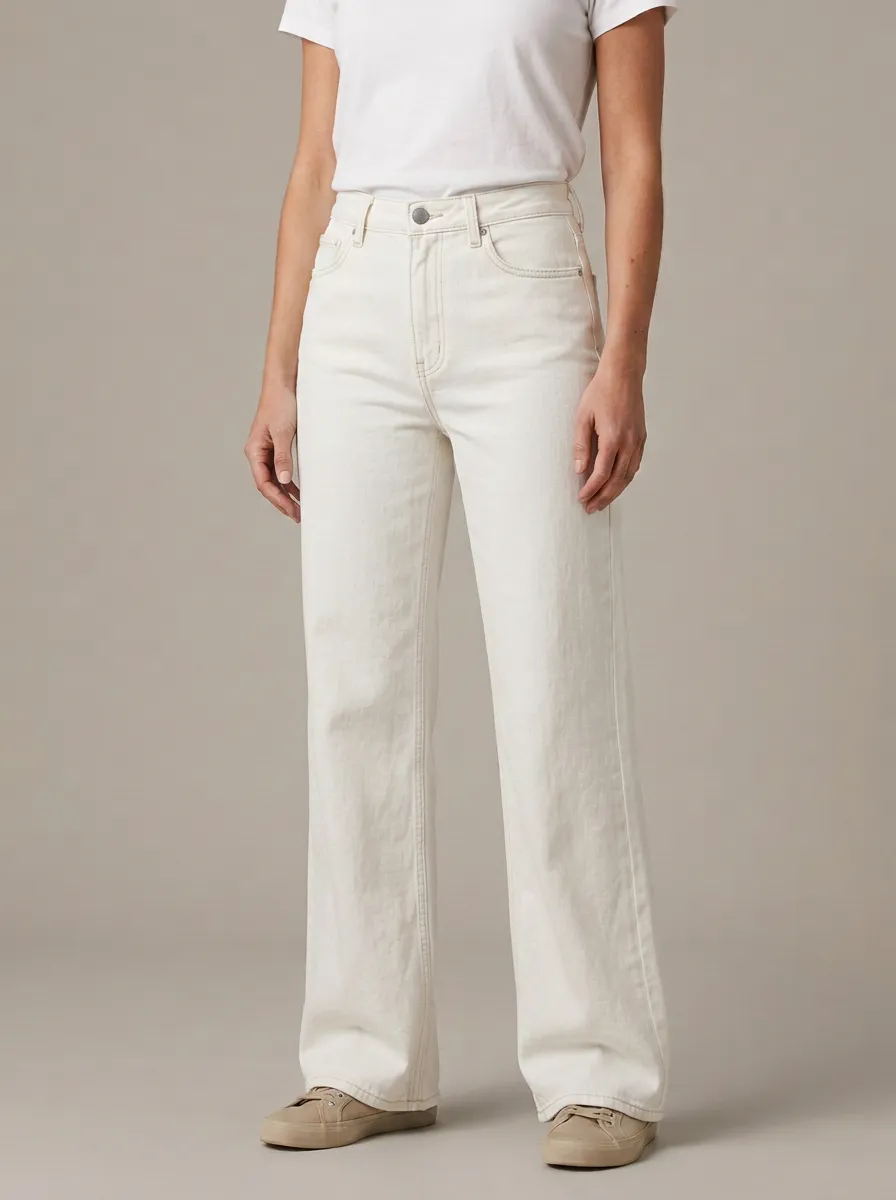 Classic-Essential High-Rise Wide-Leg Denim Jeans