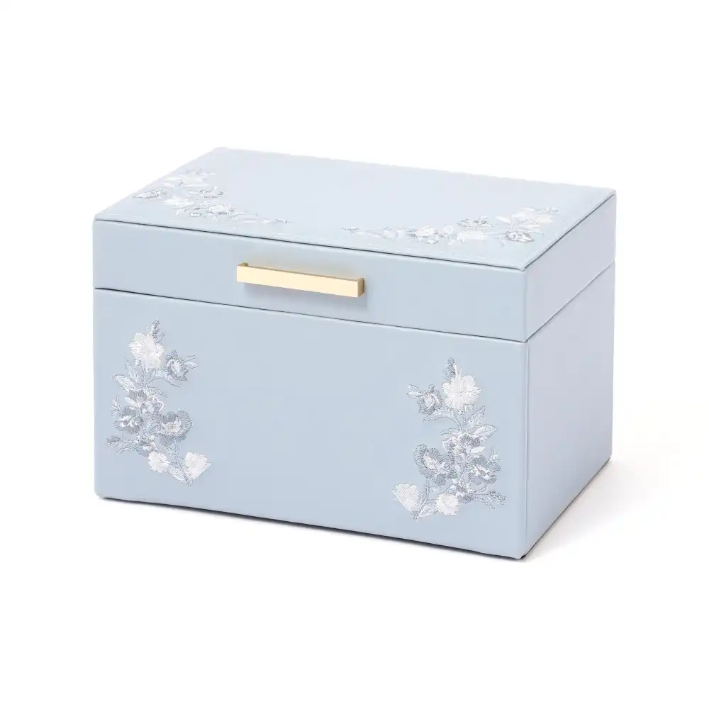 Embroidery Flower Jewelry Box Small