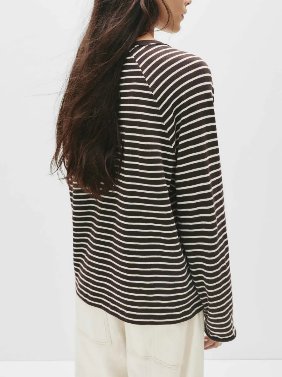 Classic Striped Long-Sleeve Top