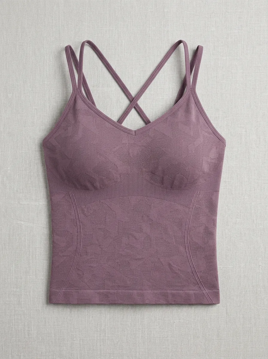 Women's Yoga Fitness Geometric Pattern Printed Tank Top